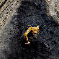 open pit bituminous coal mine
